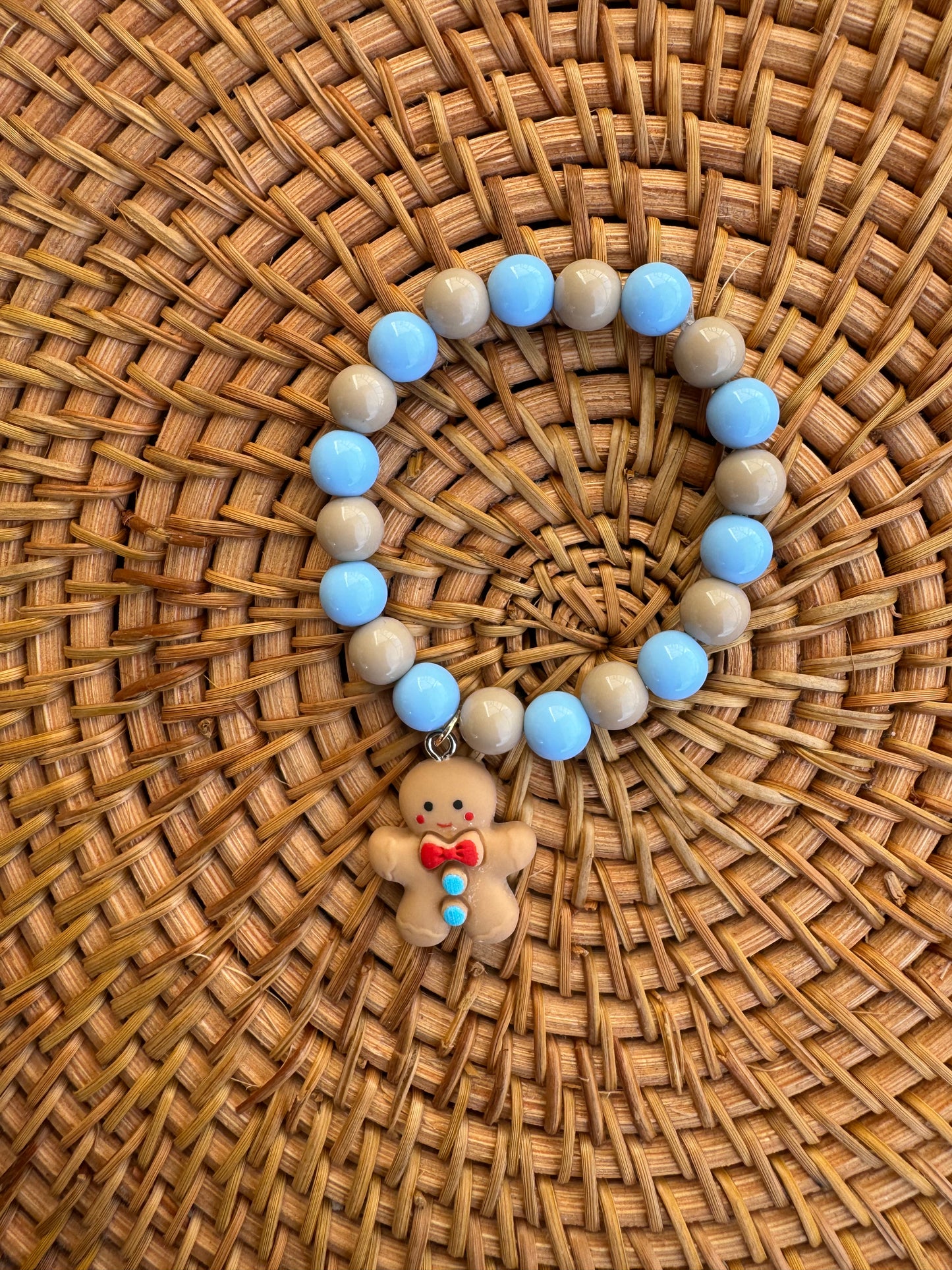 Gingerbread man bracelet