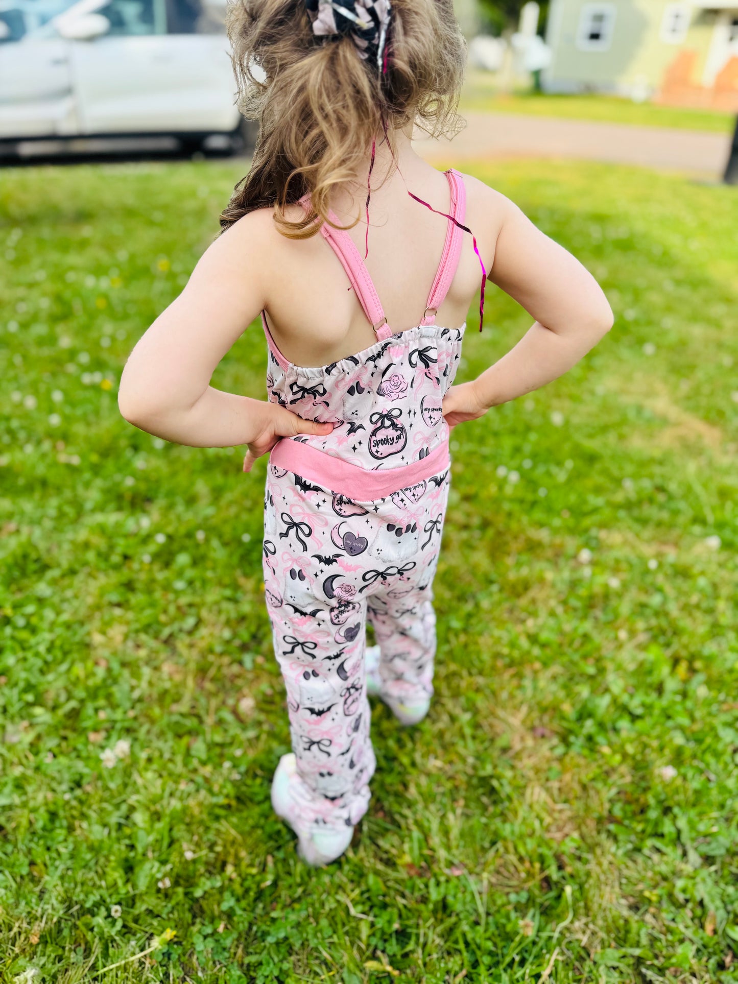 Spooky girl romper