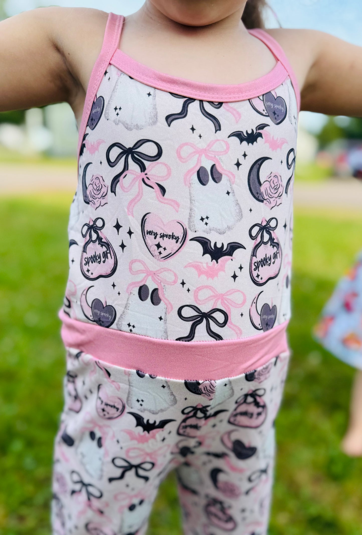 Spooky girl romper