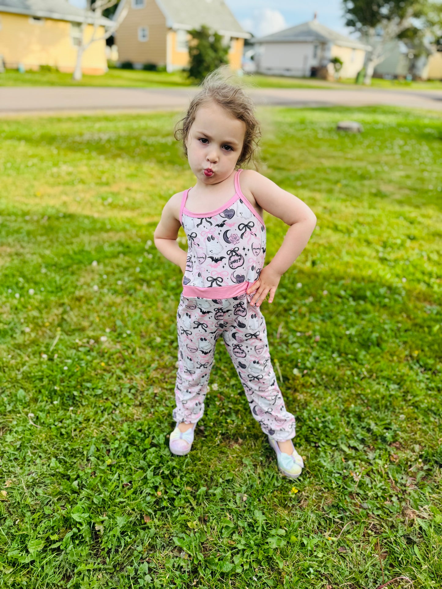 Spooky girl romper