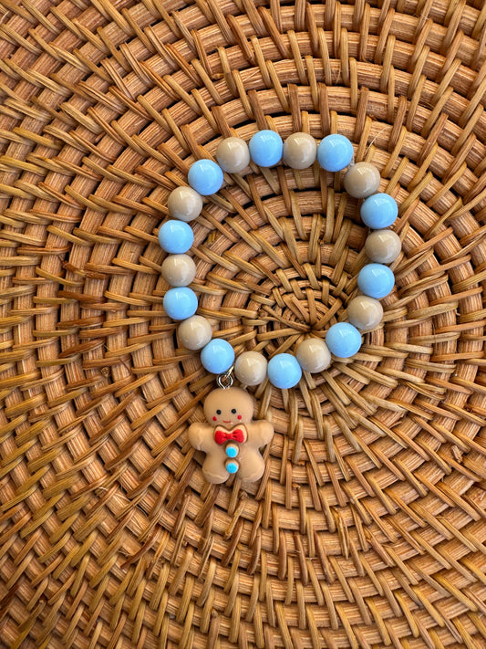 Gingerbread man bracelet